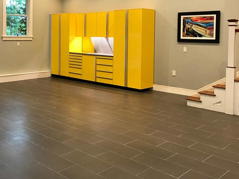 пример правильного обустройства пола в гараже